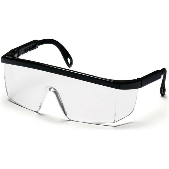 5 Pairs Pyramex SB410S Integra Safety Glasses Black Frame Clear Lens High Impact - Picture 3 of 7